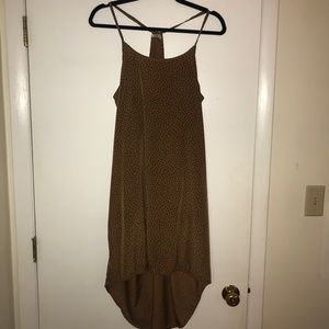 Brown High Low Dress